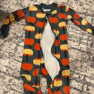 Colorful Apple Print Kids One Piece PJ Hanna Andersson